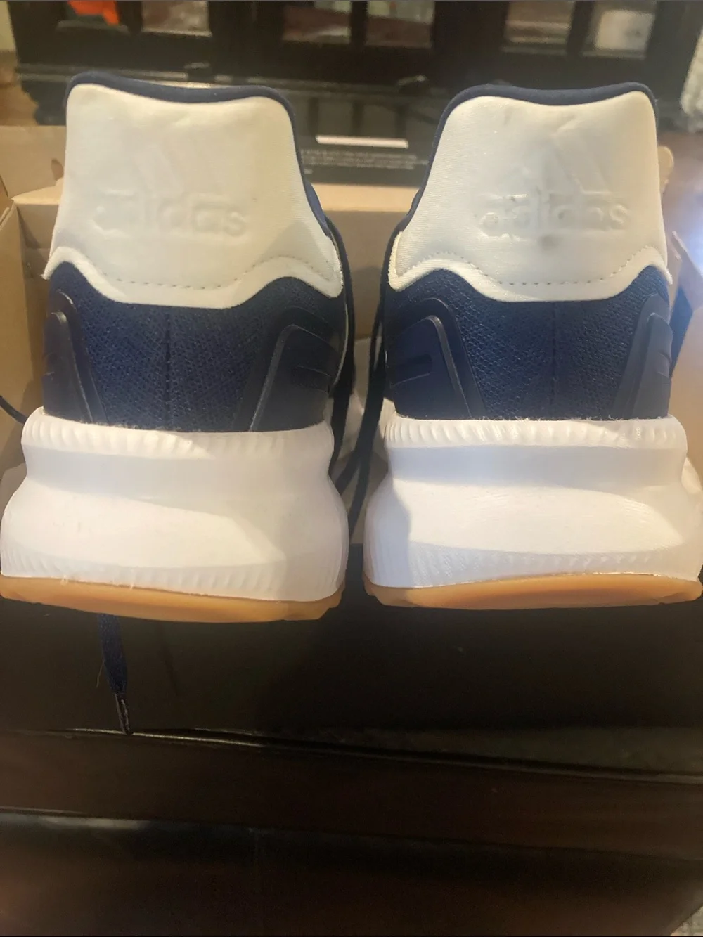 adidas Navy and White Men’s Cloudfoam Running Sneakers